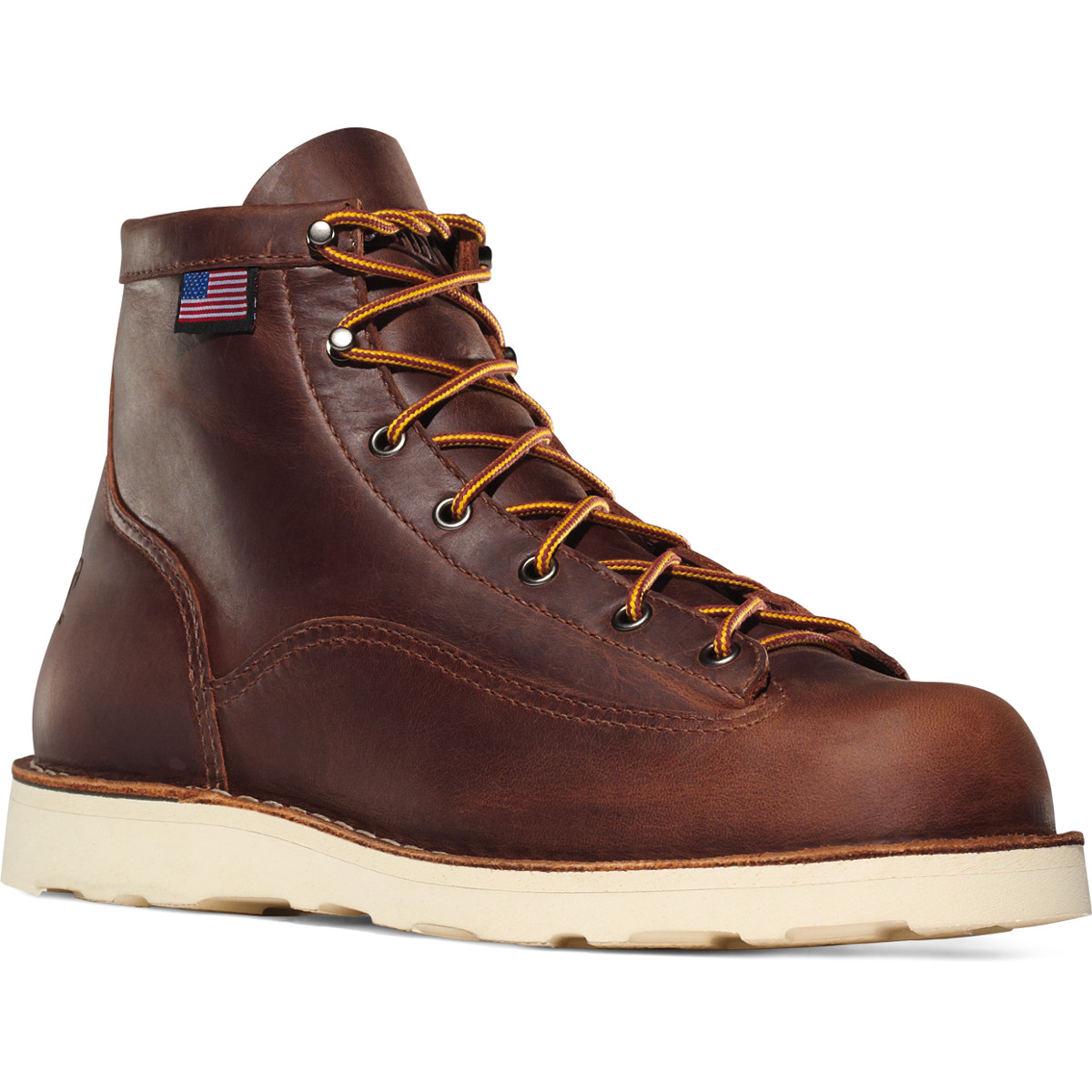 Danner Mens Bull Run 8 Work Boots Brown - SYT367284